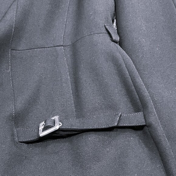 Mugler Black Wool Cocktail Dress with Feather Trim Size S - Picture 7 of 12